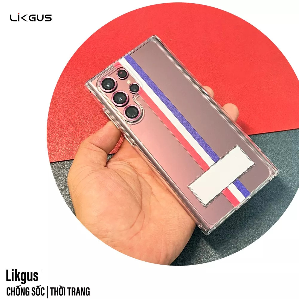 Ốp lưng chống sốc trong suốt cho Samsung Galaxy S22 Ultra hiệu Likgus Thom Brow