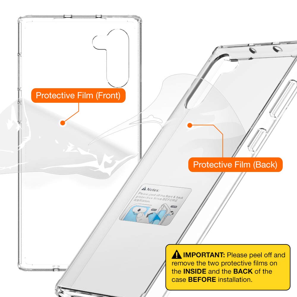 Ốp lưng chống sốc trong suốt cho Samsung Galaxy Note 10 hiệu Likgus Crashproof giúp chống chịu mọi va đập