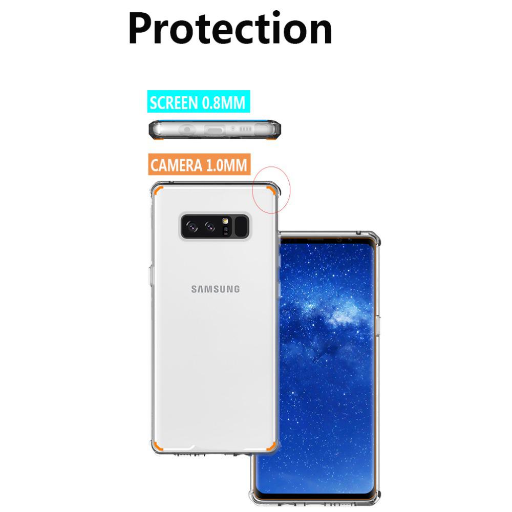 Ốp lưng chống sốc trong suốt cho Samsung Galaxy Note 8 hiệu Likgus Crashproof giúp chống chịu mọi va đập