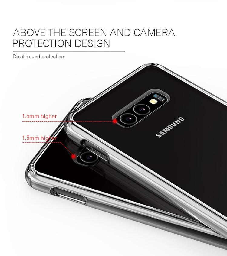 Ốp lưng chống sốc trong suốt cho Samsung Galaxy S10 - S10 Plus hiệu Likgus Crashproof giúp chống chịu mọi va đập