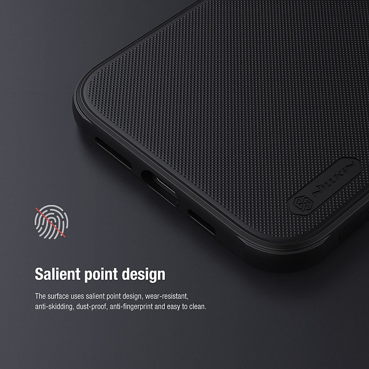 Ốp lưng iPhone 13 Pro Max chống sốc mặt lưng nhám hiệu Nillkin Super Frosted Shield Pro