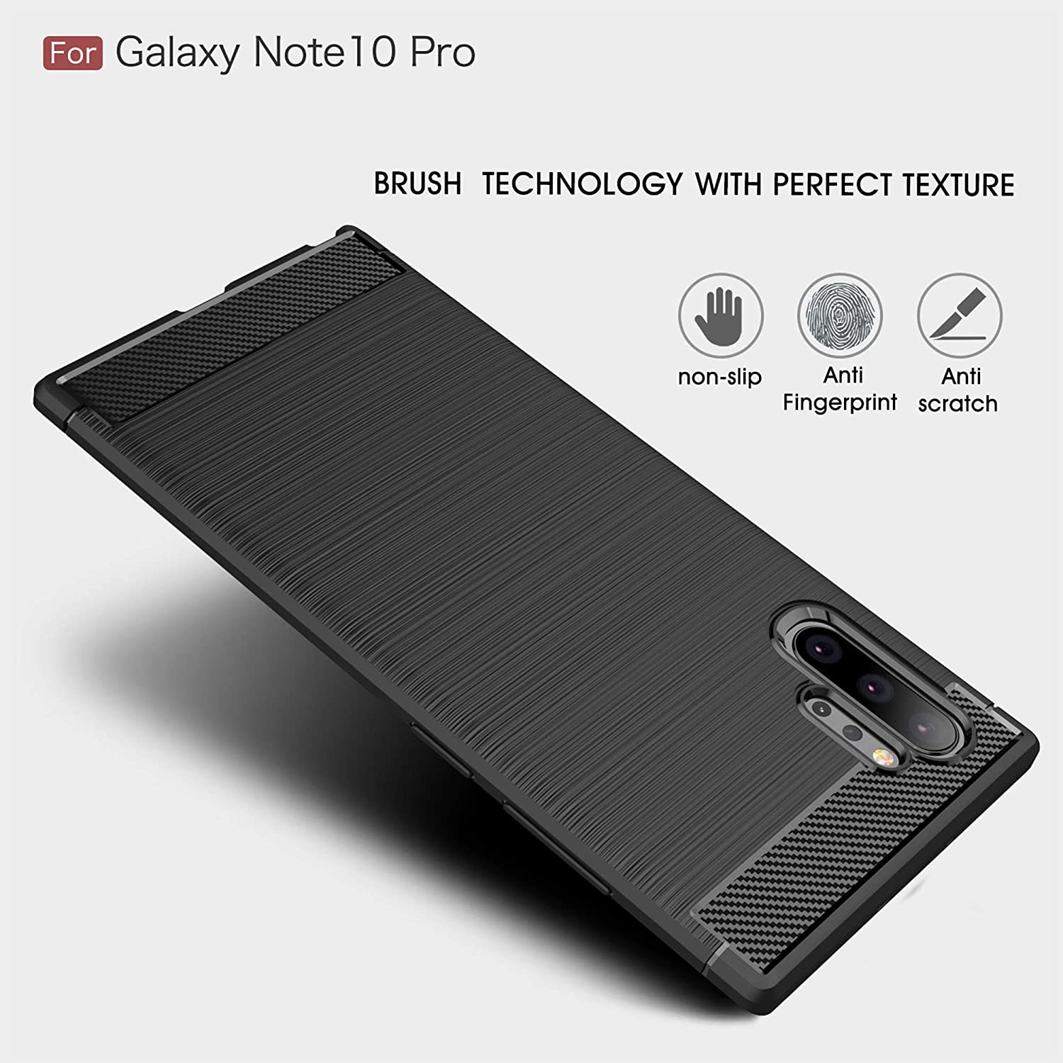 Ốp lưng chống sốc vân kim loại cho Samsung Galaxy Note 10 Plus - Note 10 Plus 5G hiệu Likgus