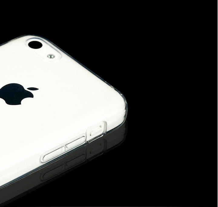 Ốp lưng dẻo silicon trong suốt cho iPhone 5C hiệu Ultra Thin siêu mỏng 0.6mm