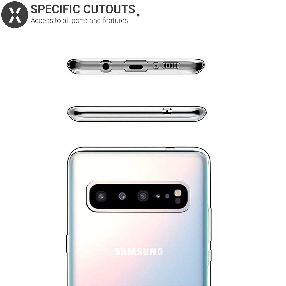 Ốp lưng dẻo silicon trong suốt cho Samsung Galaxy S10 5G hiệu Ultra Thin