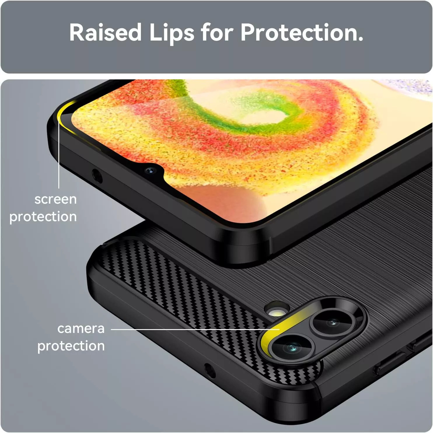 Ốp lưng chống sốc vân kim loại cho Samsung Galaxy A04 hiệu Likgus