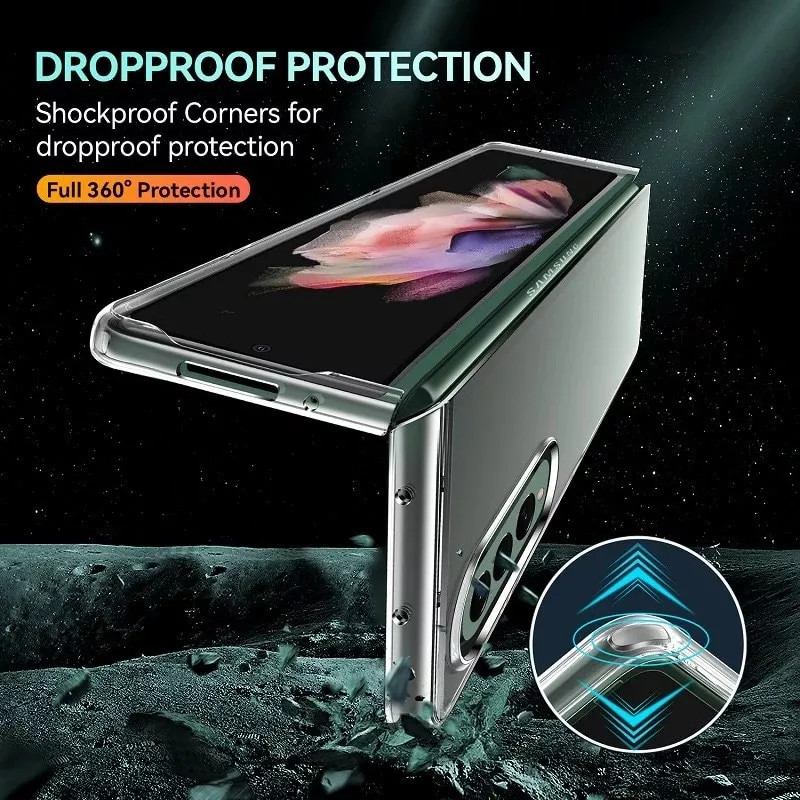Ốp lưng chống sốc cho Samsung Galaxy Z Fold 3 hiệu Likgus Glitter