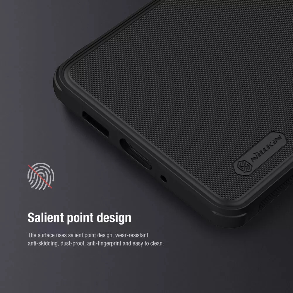 Ốp lưng chống sốc cho Samsung Galaxy A53 5G mặt lưng nhám sần hiệu Nillkin Super Frosted Shield Pro