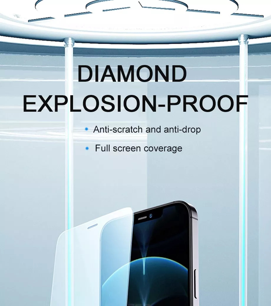 Miếng dán kính cường lực Full 3D cho iPhone 13 Pro Max hiệu ANANK