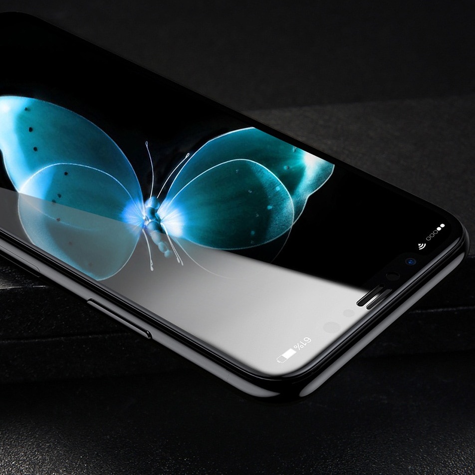 Miếng dán kính cường lực full 3D cho iPhone 11 Pro - iPhone X - iPhone Xs mỏng 0.23mm hiệu Baseus Silk-Screen