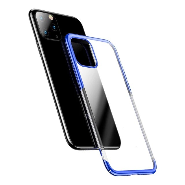 Ốp lưng viền màu mạ crom cho iPhone 11 - 11 Pro - 11 Pro Max Hiệu Baseus Glitter mỏng 0.6mm