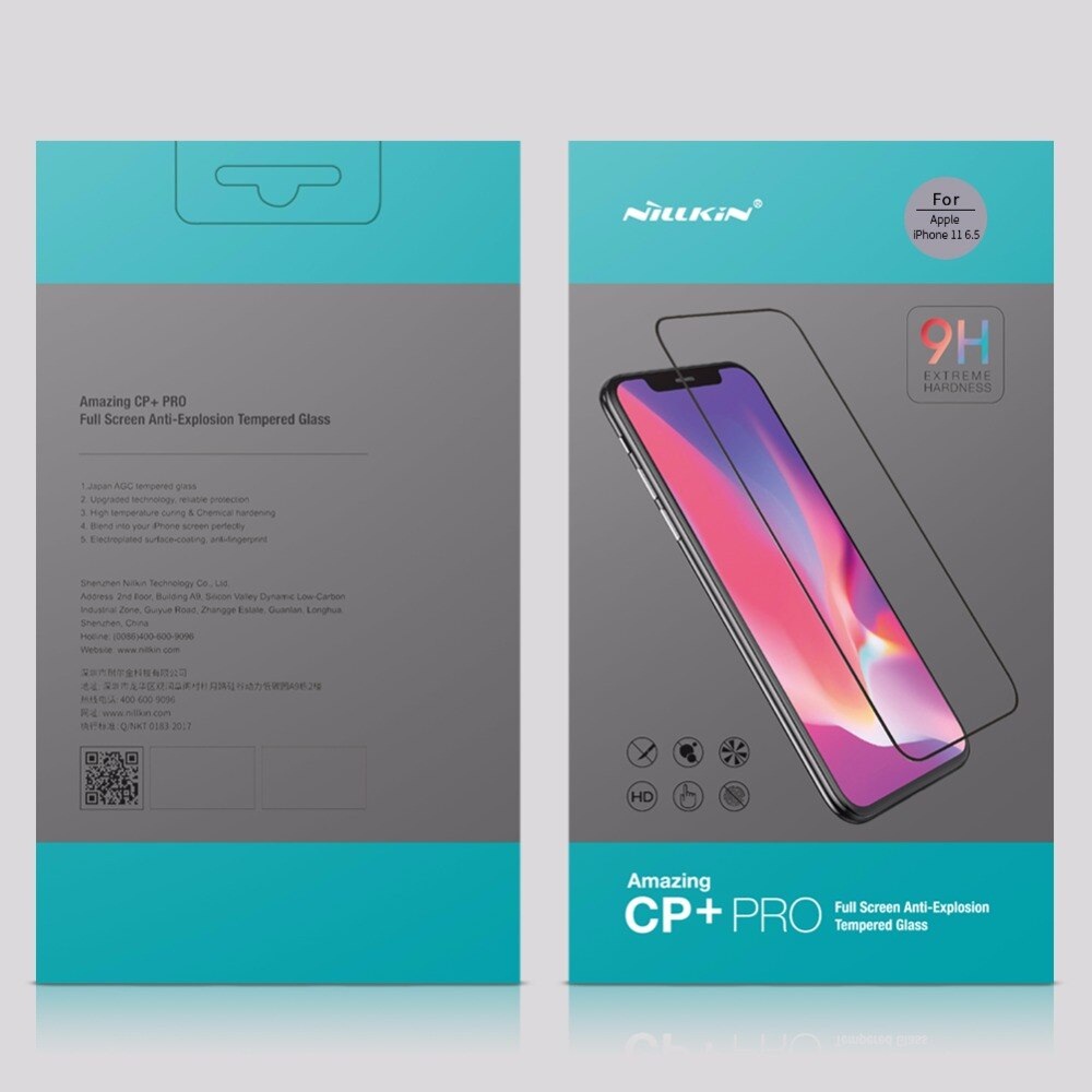 Nillkin Amazing CP+ Pro tempered glass screen protector for Apple IPHONE X - XS - XR - XS MAX - IPHONE 11 - 11 PRO - 11 PRO MAX
