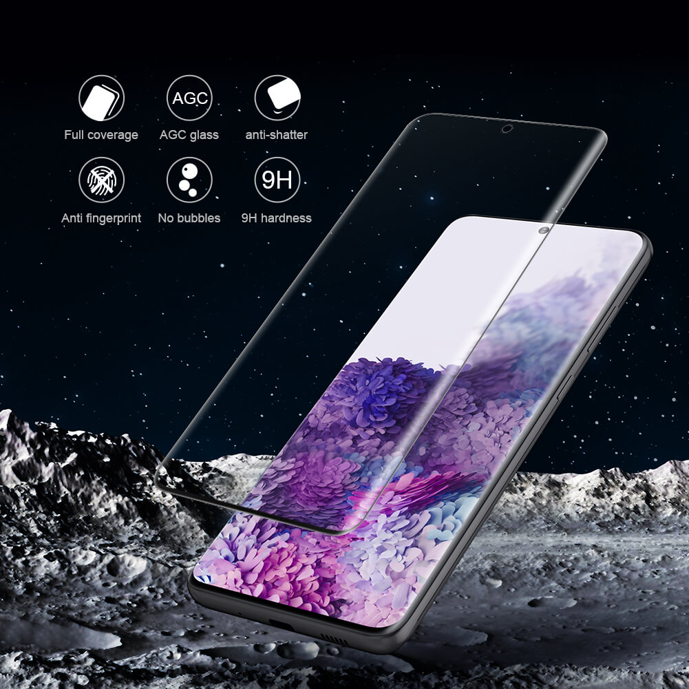 Miếng dán kính cường lực full 3D cho Samsung Galaxy S20 Plus hiệu Nillkin CP+ Max