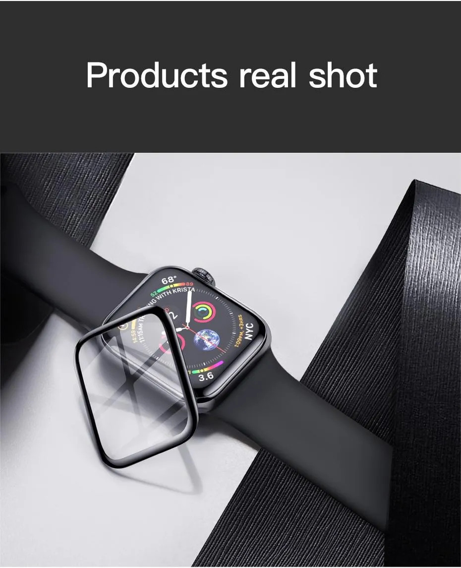 Miếng dán kính cường lực Full 3D cho Apple Watch 44mm Mocolo