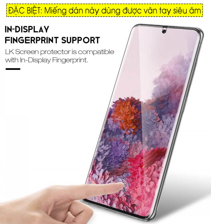 Miếng dán dẻo PPF chống trầy màn hình cho Samsung Galaxy S20 - S20 Plus - S20 Ultra hiệu Vmax