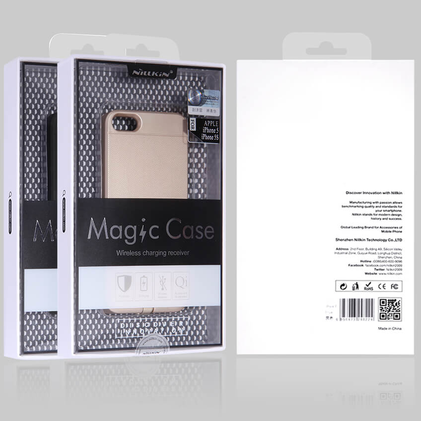 Ốp lưng chống sốc hỗ trợ sạc không dây cho iPhone 5 / iPhone 5s / iPhone SE hiệu Nillkin Magic