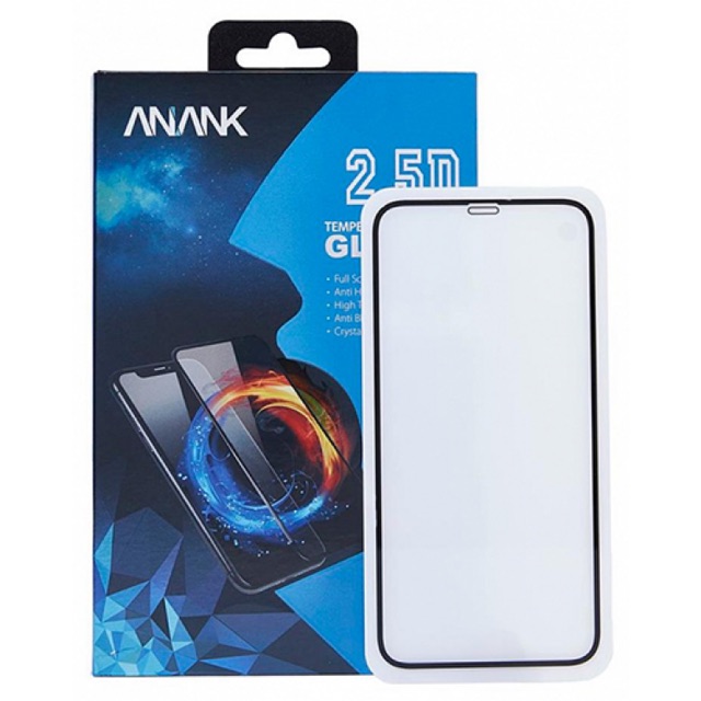 Miếng dán kính cường lực Full 2.5D cho iPhone 11 - 11 Pro - 11 Pro Max - iPhone X - Xs - XR - Xs Max hiệu ANANK