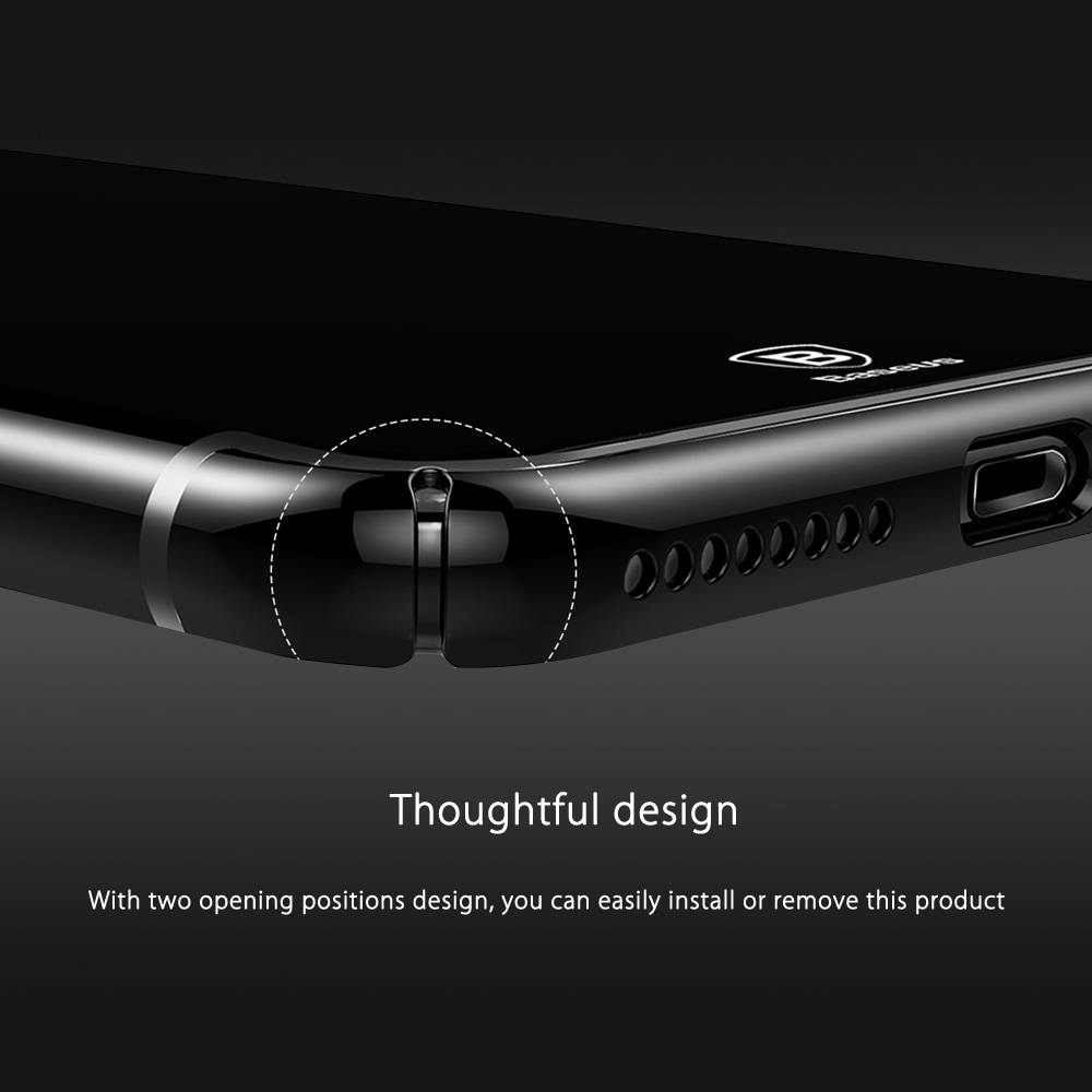 Ốp lưng viền màu mạ crom cho iPhone SE 2020 / iPhone 7 / iPhone 8 hiệu Baseus Glitter mỏng 0.6mm, chống va đập, gờ bảo vệ Camera, Mạ Crom sang trọng