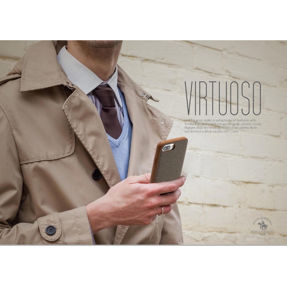 Ốp lưng chống sốc vải da leather cho iPhone 11 Pro - 11 Pro Max hiệu Polo Virtuoso Santa Barbara