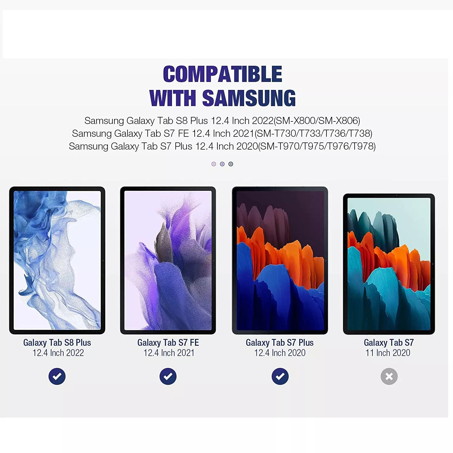 Case Bao da chống sốc cho Samsung Galaxy Tab S8 Plus /  Tab S7 Plus / Tab S7 FE 12.4 inch có ngăn đựng S-Pen hiệu HOTCASE