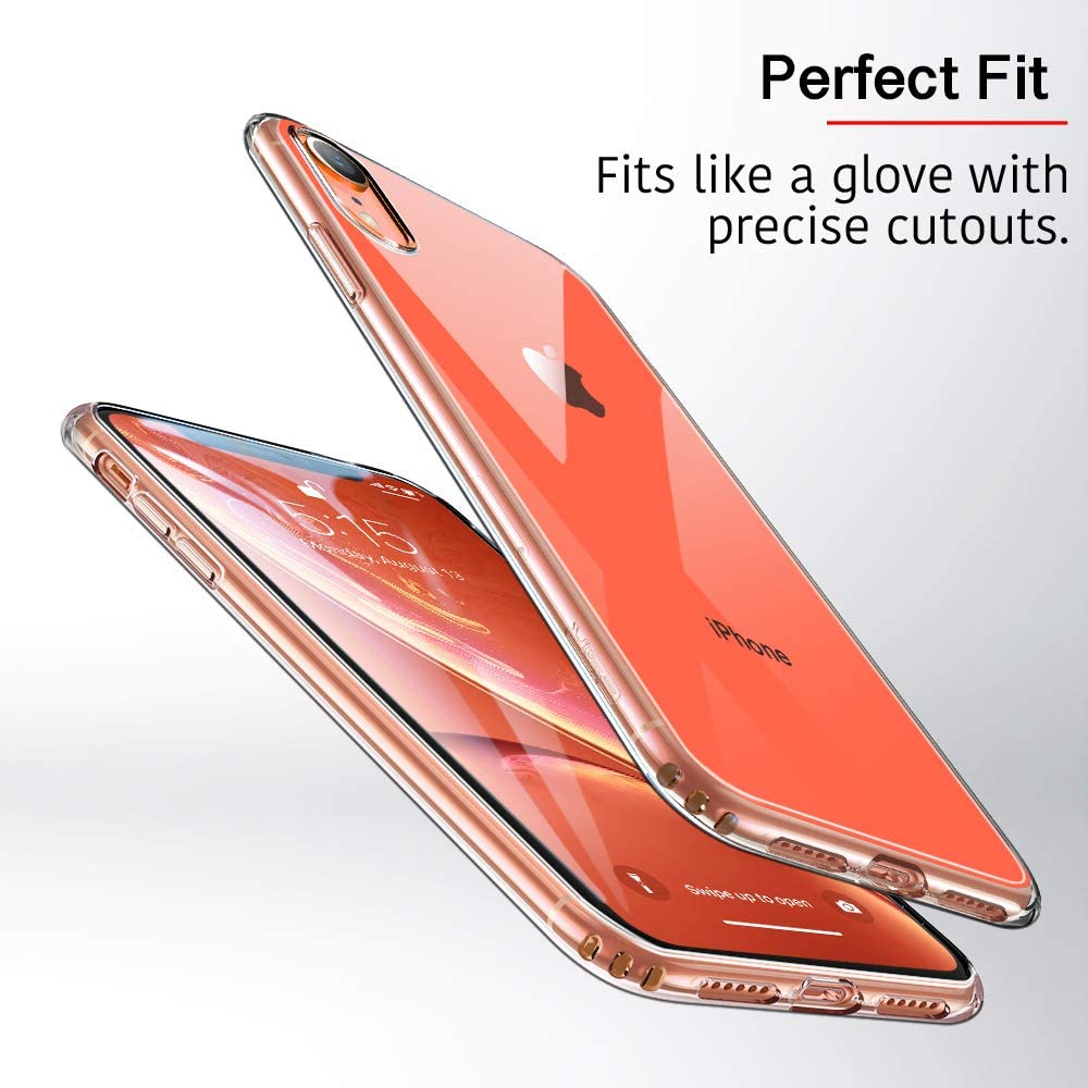Ốp lưng dẻo silicon trong suốt cho iPhone XR hiệu Ultra Thin siêu mỏng 0.6mm, chống trầy, chống bụi
