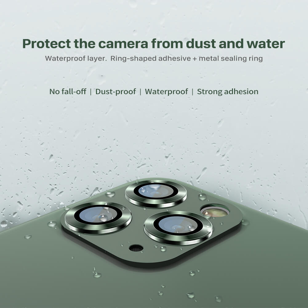 Bộ miếng dán kính cường lực bảo vệ Camera cho iPhone 12 Pro - 11 Pro - 11 Pro Max hiệu Nillkin CLRFilm