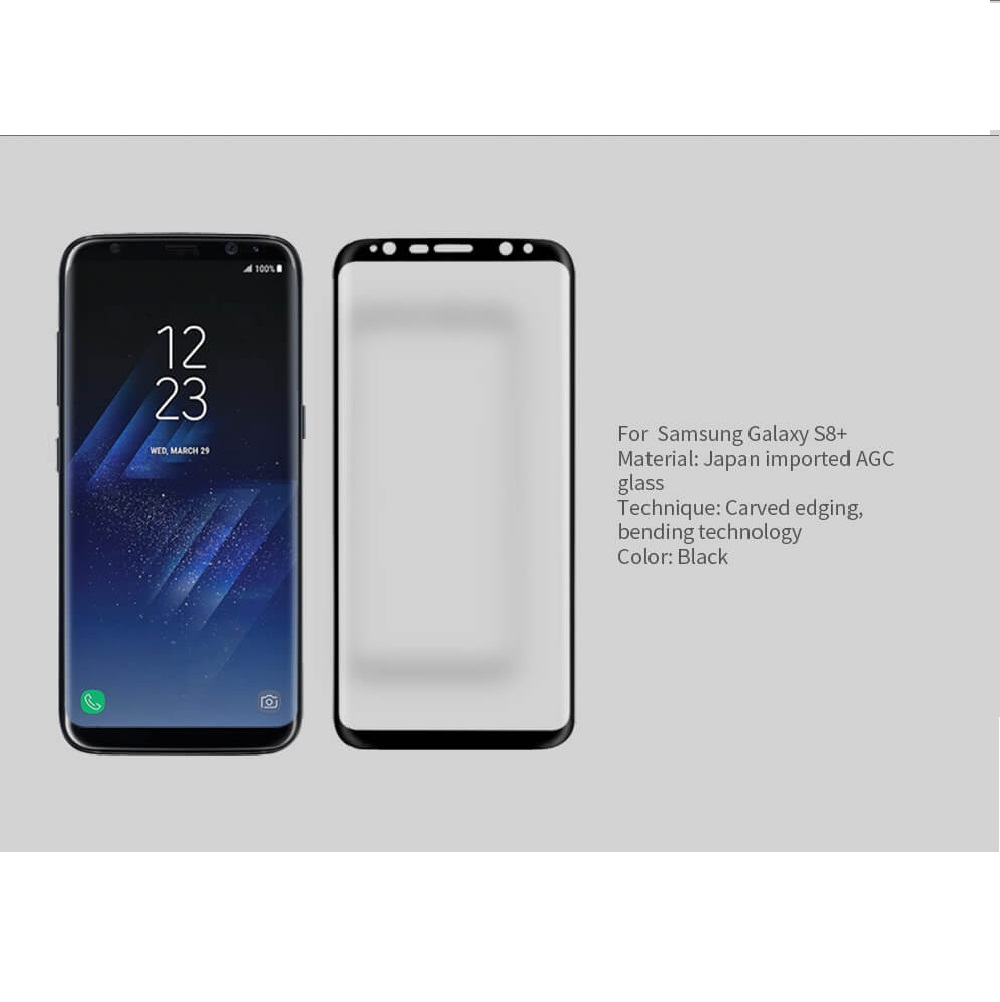 Miếng dán kính cường lực full 3D cho Samsung Galaxy S8 - S8 Plus hiệu Nillkin CP+ Max