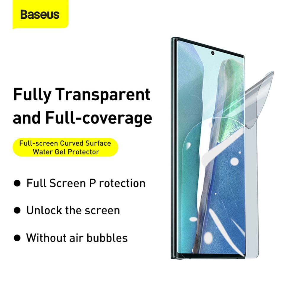 Bộ 2 Miếng dán màn hình ppf Silicon Samsung Galaxy Note 20 - Note 20 Ultra siêu mỏng 0.15mm hiệu Baseus Soft Screen