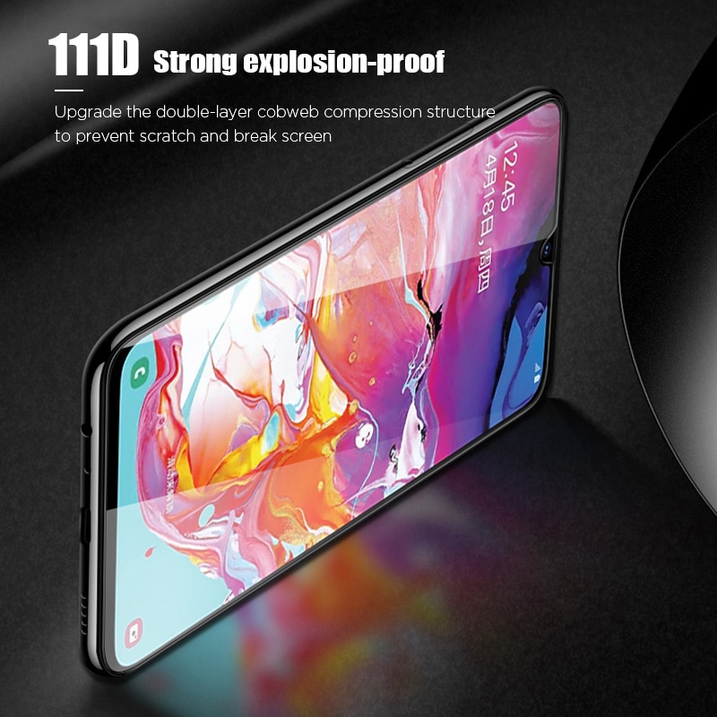 Miếng dán kính cường lực full màn hình 111D cho Samsung Galaxy A11 hiệu HOTCASE