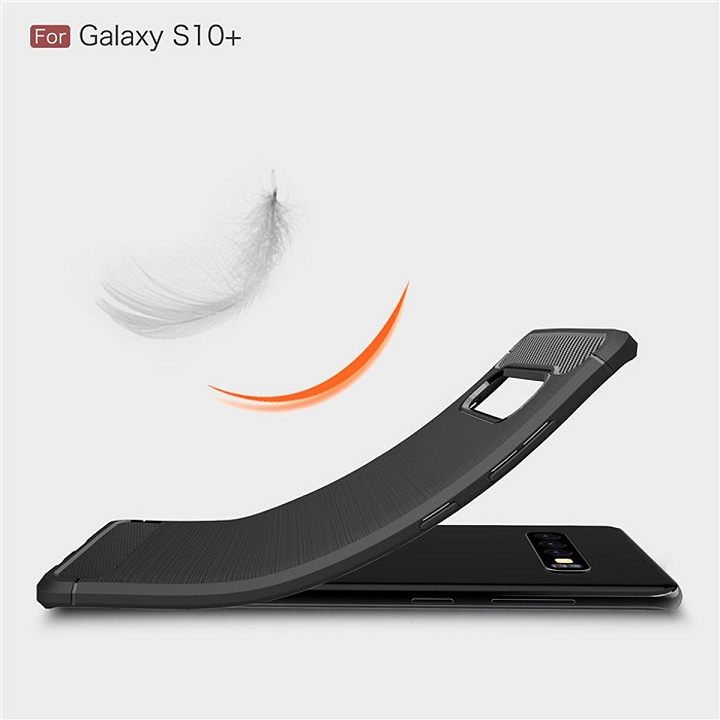 Ốp lưng chống sốc vân kim loại cho Samsung Galaxy S10 - S10 Plus hiệu Likgus