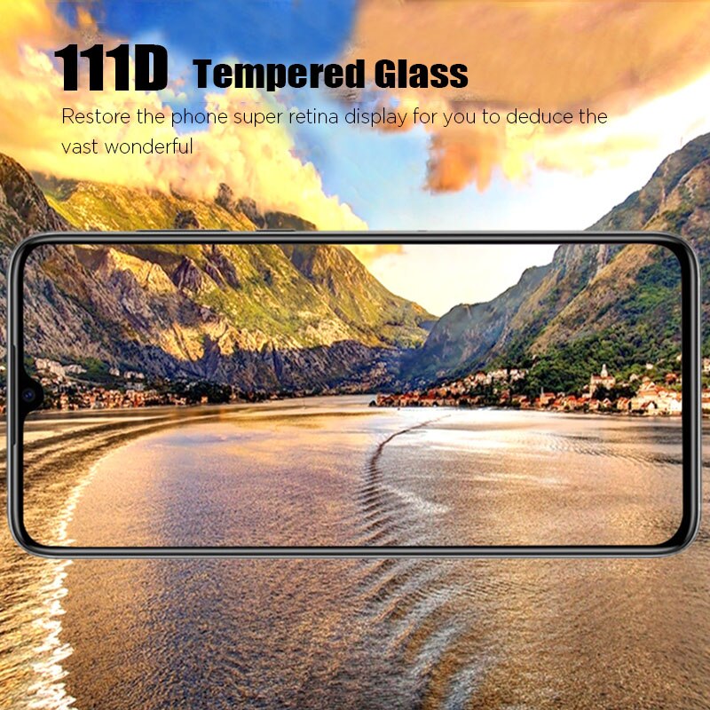 Miếng dán kính cường lực full màn hình 111D cho Samsung Galaxy A80 / A90 hiệu HOTCASE