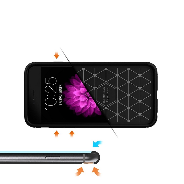 Ốp lưng chống sốc iPhone SE 2020 / iPhone 7 / iPhone 8 Hiệu Likgus vân kim loại