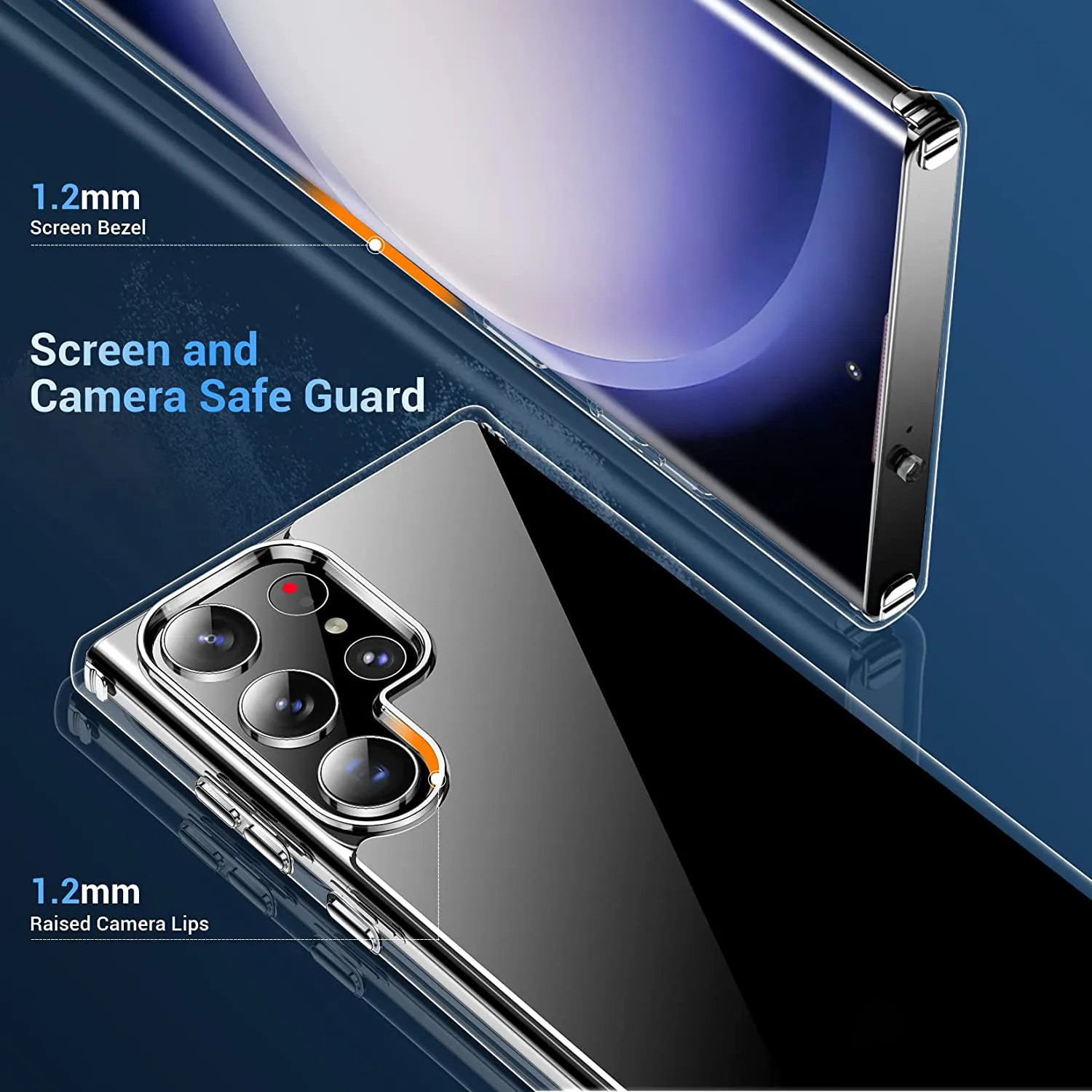 Ốp lưng chống sốc trong suốt cho Samsung Galaxy S23 / Galaxy S23+ / Galaxy S23 Plus / Galaxy S23 Ultra hiệu Likgus Crashproof