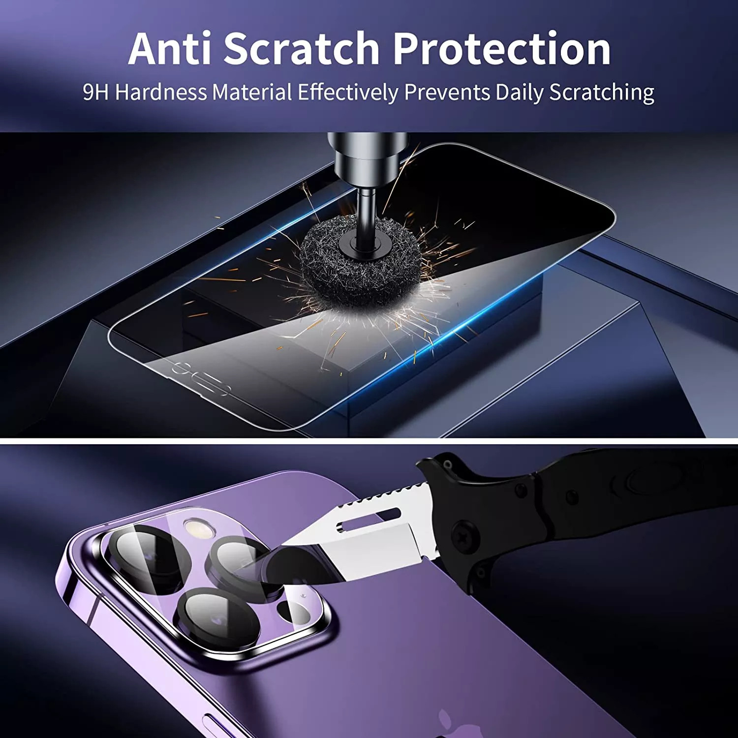 Bộ 2 miếng dán kính cường lực màn hình cho iPhone 13 6.1 inch hiệu Baseus Anti-explosion and Breakage-proof