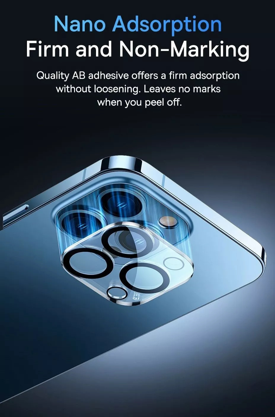 Bộ 2 miếng dán kính cường lực Full bảo vệ Camera cho iPhone 14 Pro / 14 Pro Max hiệu Baseus Full-coverage Lens mang lại khả năng quay video 8K