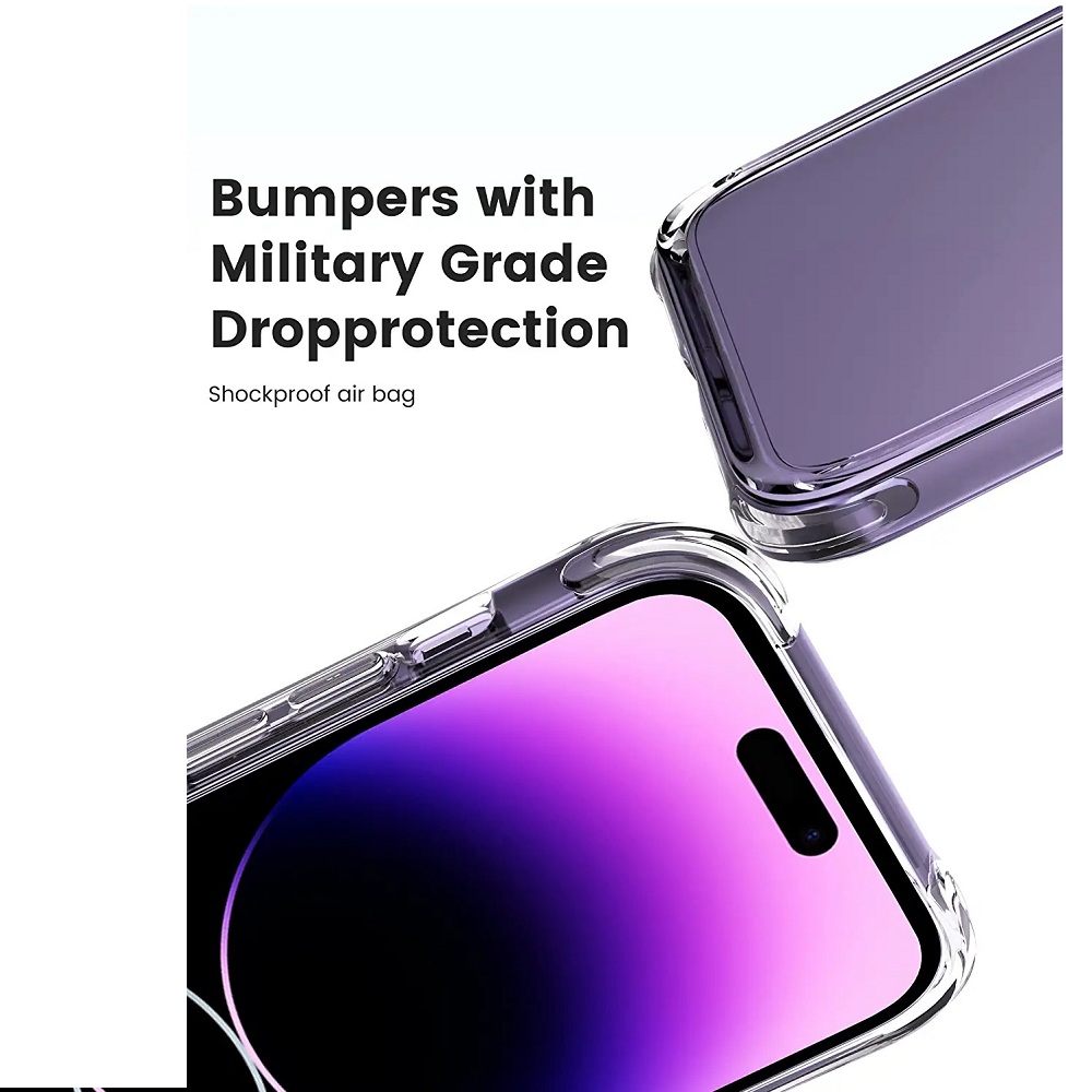 Ốp lưng trong suốt cho iPhone 14 Pro (6.1 inch) hiệu Likgus Crashproof