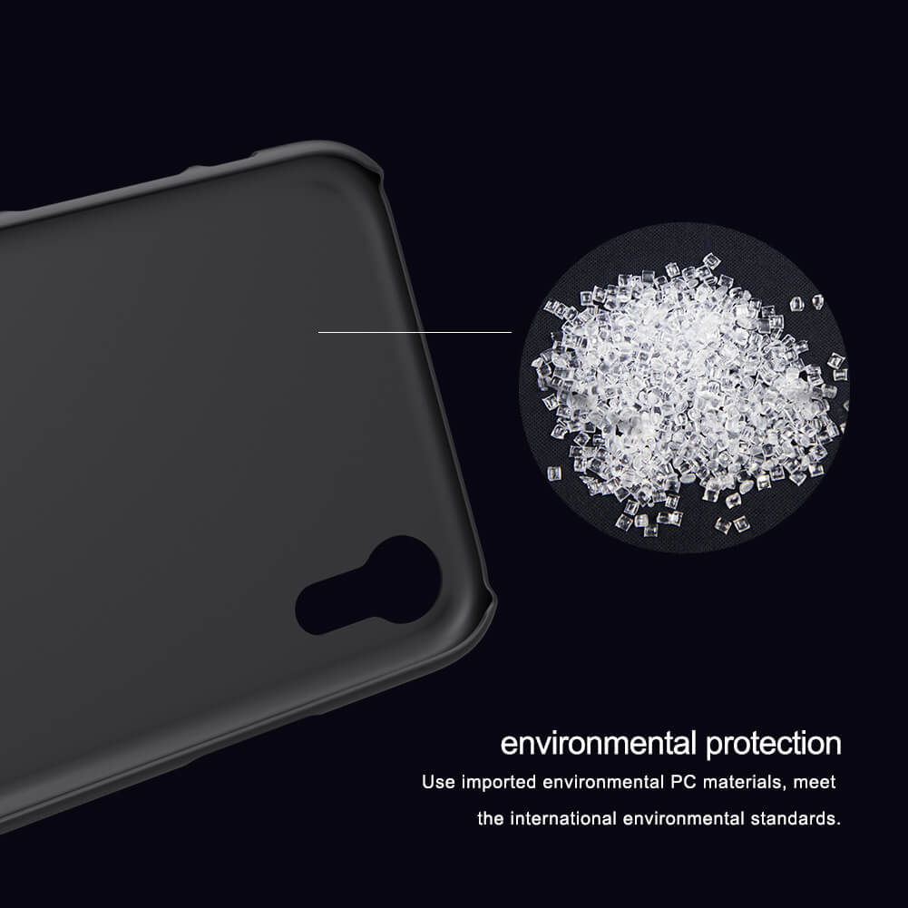 Ốp Lưng Sần chống sốc cho iPhone XR hiệu Nillkin Super Frosted Shield (tặng kèm giá đỡ hoặc miếng dán từ tính)
