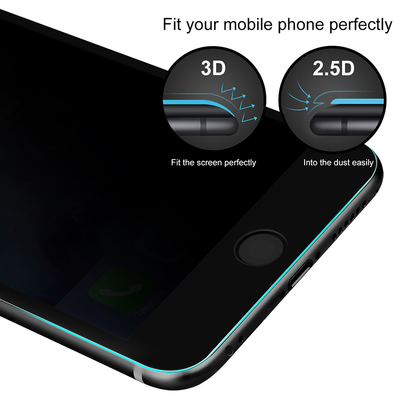 Miếng dán kính cường lực chống nhìn trộm cho iPhone SE 2020 - iPhone 7 - 8 - iPhone 7 Plus - 8 plus - 6 - 6s - 6 plus - 6s plus  hiệu Baseus