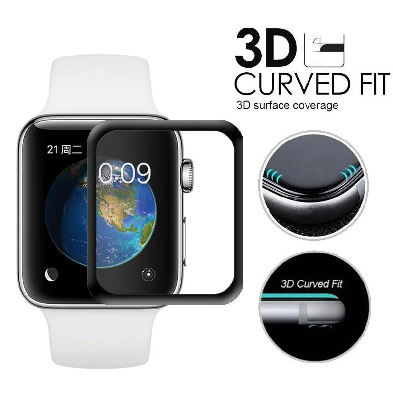 Miếng dán cường lực 3D full màn hình cho Apple iWatch / Apple Watch 42 mm