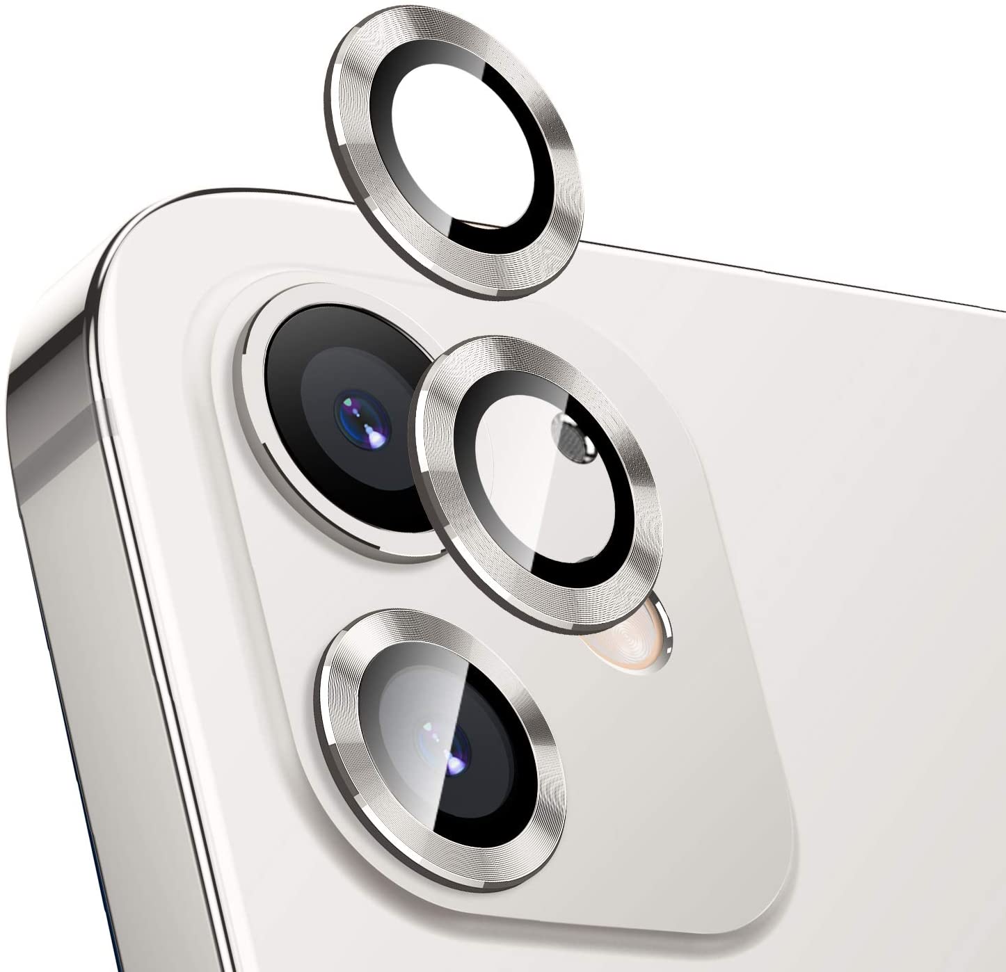 Bộ miếng dán kính cường lực bảo vệ Camera iPhone 11 (6.1 inch) hiệu KUZOOM Lens Ring
