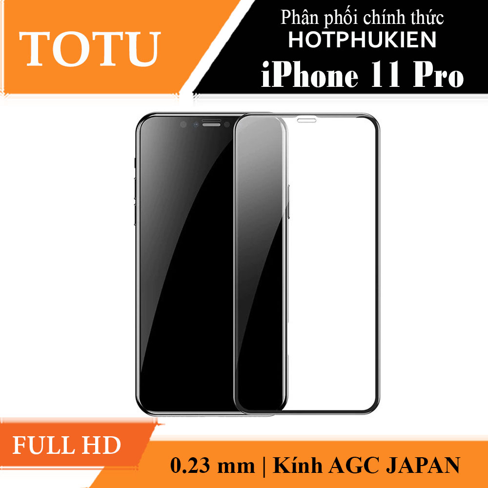 Miếng dán kính cường lực Full 3D cho iPhone 11 Pro hiệu TOTU