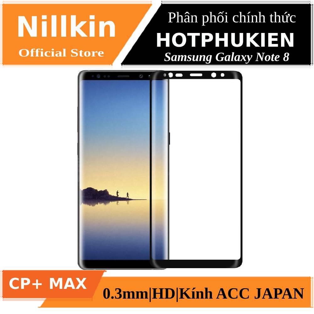 Miếng dán kính cường lực full 3D cho Samsung Galaxy Note 8 hiệu Nillkin CP+ Max