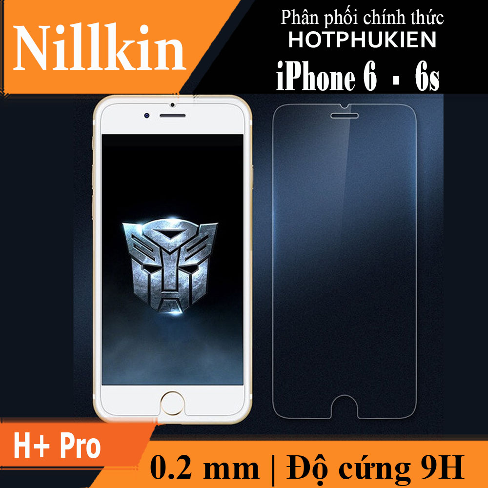 Miếng dán kính cường lực cho iPhone 6 / iPhone 6s hiệu Nillkin Amazing H+ Pro