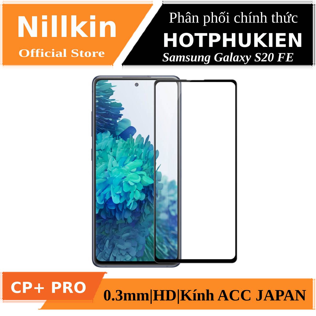 Miếng dán kính cường lực full 3D cho Samsung Galaxy S20 FE hiệu Nillkin Amazing CP+ Pro