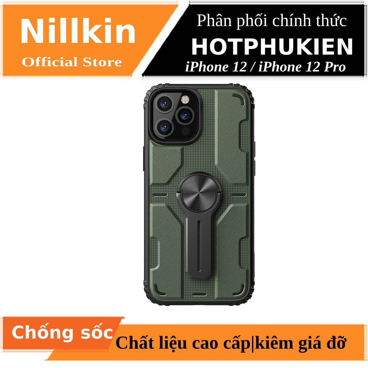Ốp lưng iPhone 12 / 12 Pro (6.1 icnh) chống sốc kiêm giá đỡ hiệu Nillkin Medley