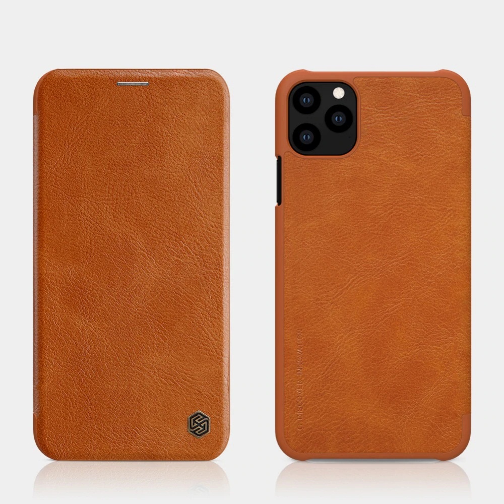 Bao da leather cho iPhone 11 Pro Max hiệu Nillkin Qin