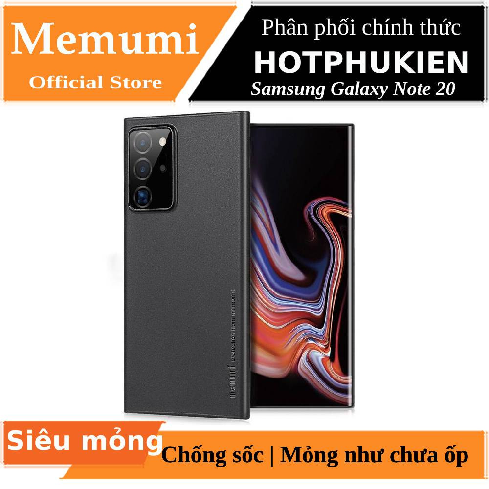 Ốp lưng nhám siêu mỏng 0.3mm cho Samsung Galaxy Note 20 hiệu Memumi
