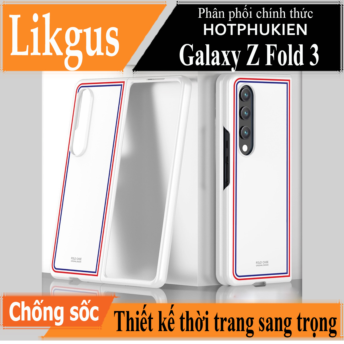 Ốp lưng chống sốc cho Samsung Galaxy Z Fold 3 hiệu Likgus Browne Luxury