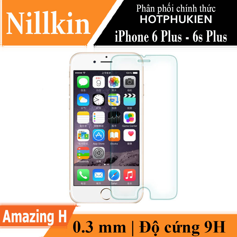 Miếng dán kinh cường lực cho iPhone 6 Plus / iPhone 6s Plus hiệu Nillkin Amazing H