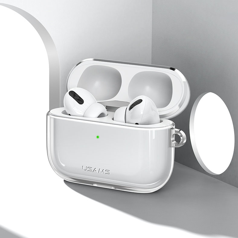 Bao case silicon trong suốt chống sốc siêu mỏng cho tai nghe Apple Airpods Pro hiệu Usams US-BH570