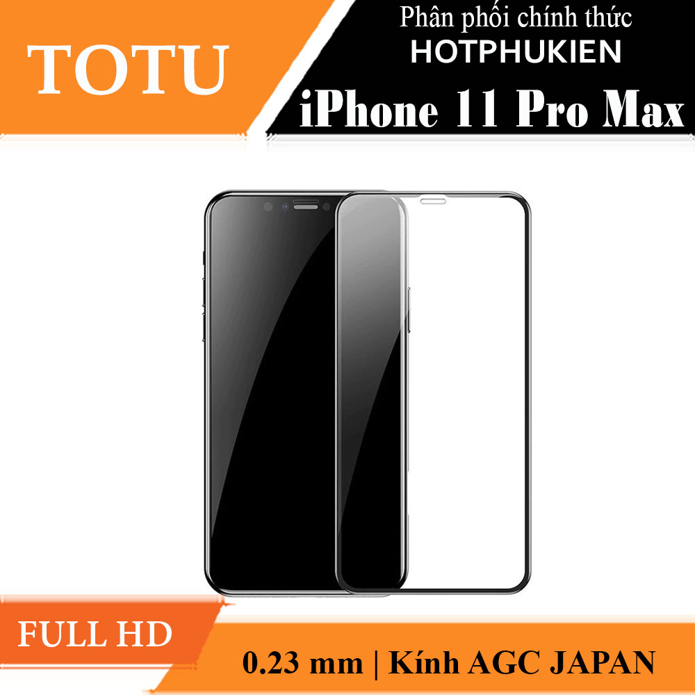 Miếng dán kính cường lực Full 3D cho iPhone 11 Pro Max hiệu TOTU